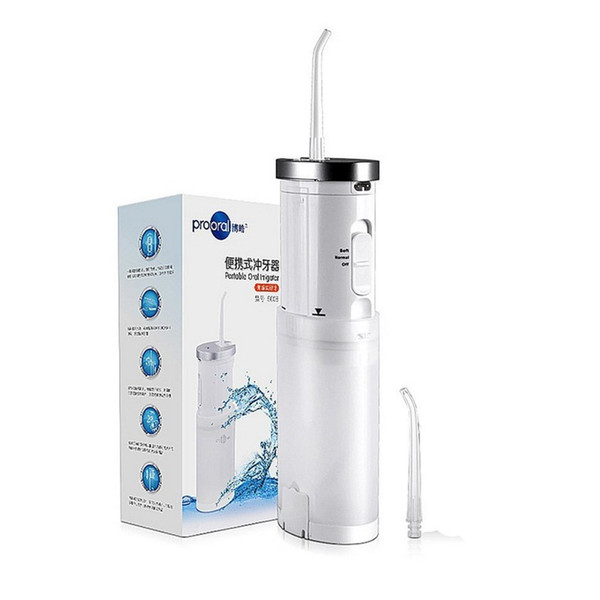 prooral 5008 Charging portable water flosser oral irrigator 180mL water tank capacity 360 degree cleaning of oral cavity