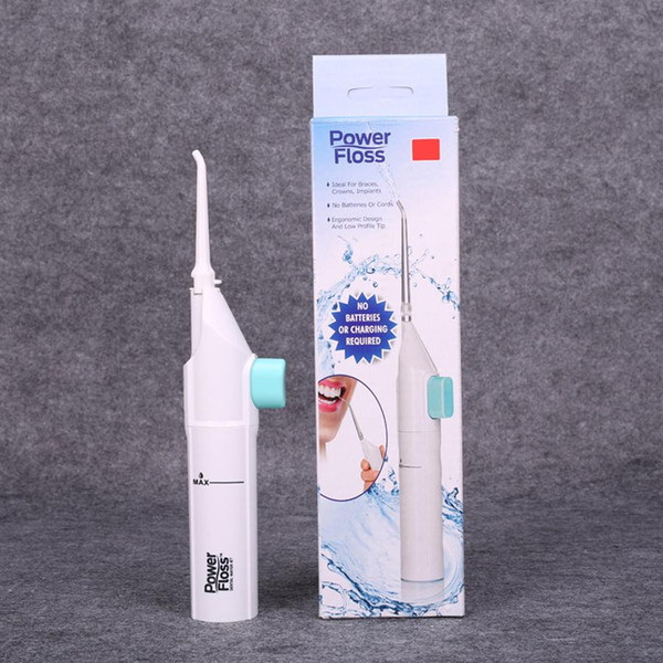 Oral Irrigator Dental Water Jet Floss Pick Teeth Cleaning Flusher Air Powered Tooth Cleaning Sets, With retail box 17101605