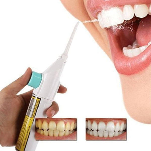 Portable Power Floss Dental Water Jet Cords Tooth No Batteries Dental Cleaning Whitening Teeth Cleaner Kit with box gift