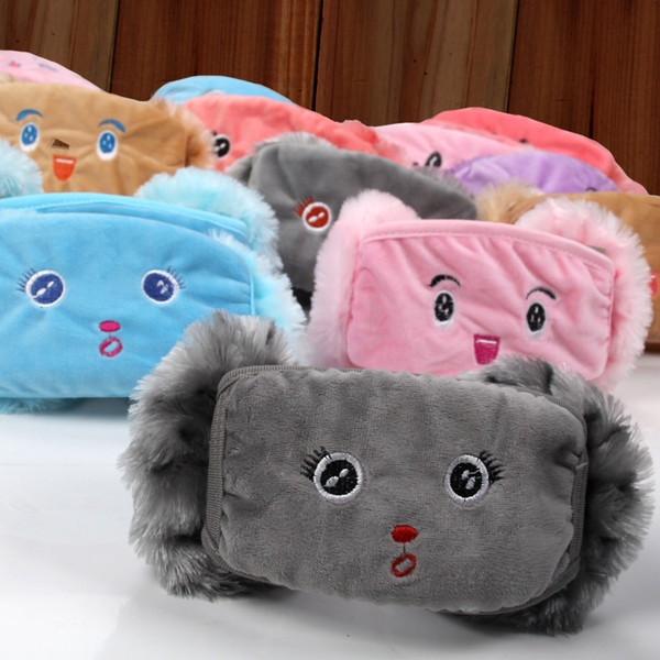 Winter Fashion Korean version of the lovely adult children's plush warm, masks, two-in-one ear mask