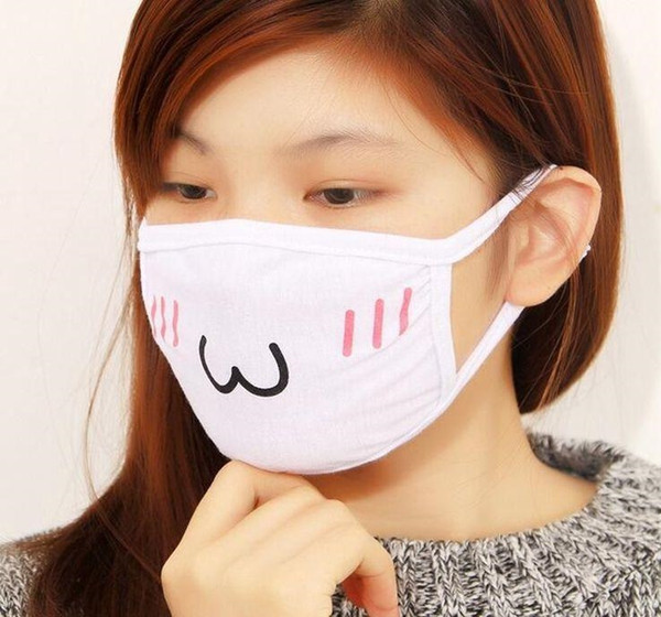 Cute Kawaii Anime Kaomoji-kun Emotiction mouth muffle Winter Cotton Funny Mouth Anti-Dust Face Masks