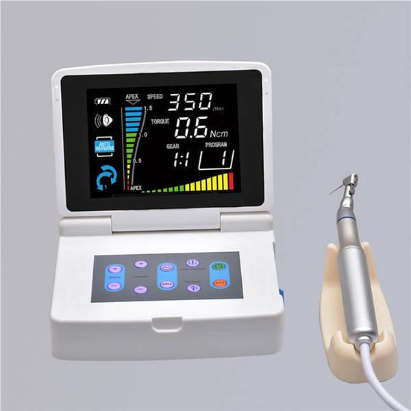 Dental Endodontic treatment LCD Display with Apex Locator Root Canal Meter Endo Motor with Treatment Handpiece