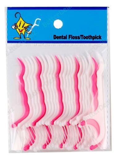 25pcs Teeth Clean Care Floss Thread Dental Flossers Plastic Brush Tooth Picks Teeth Toothpicks Stick Oral Care Sword