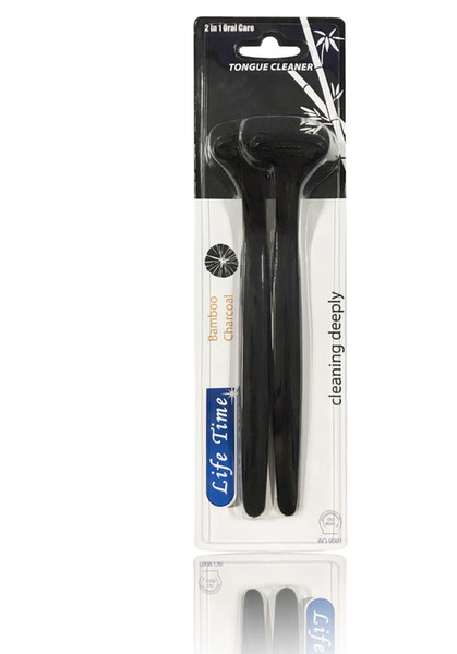 Bamboo Charcoal Tongue Scraper Cleaning Tongue Cleaner Brush Dental Oral Care Remove Bacteria Plaque Keep Fresh Breath