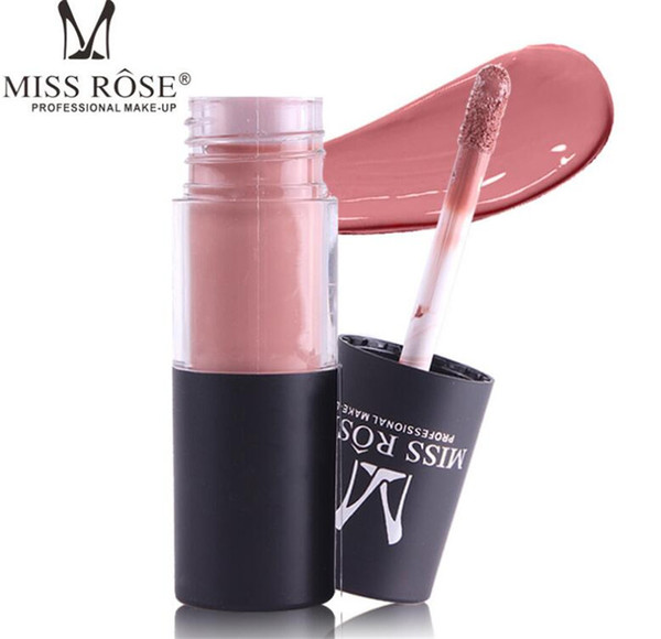 MISS ROSE Cylindrical Tube Matte Non-stick Matte lip gloss Wholesale Prossfional makeup gloss Waterproof Long Lasting Branded Professional