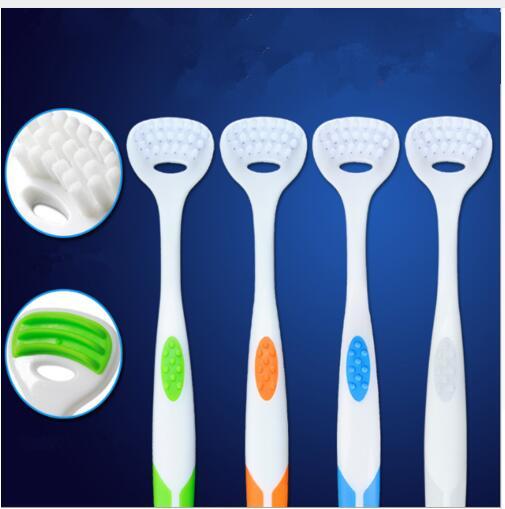 1 Pc New Tongue Cleaning Tooth Safe Tongue Scraper Soft Toothbrush Scraping Tongue Cleaner Oral Hygiene Clean Tool