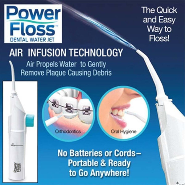 Teeth Cleaning Power Floss Pick Dental Care Power Whitening Flosser Oral Irrigator Water Jet Cords Tooth Oral Pick Braces Clean gift