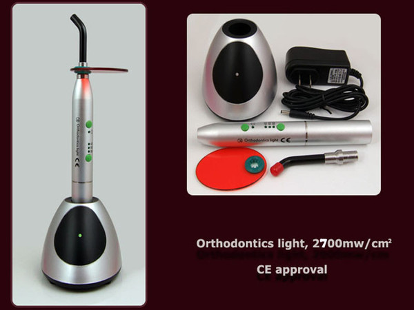 Dental LED Orthodontics Curing 2700mw/cm2 High Power Rechargeable Battery Dental Wireless Cordless LED Cure Curing Light Lamp