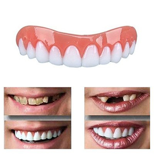 Silicone Smile Veneers Simulation Braces Flex Denture Paste Perfect Instant Smile Comfort Fit Fake Tooth Cover Tool