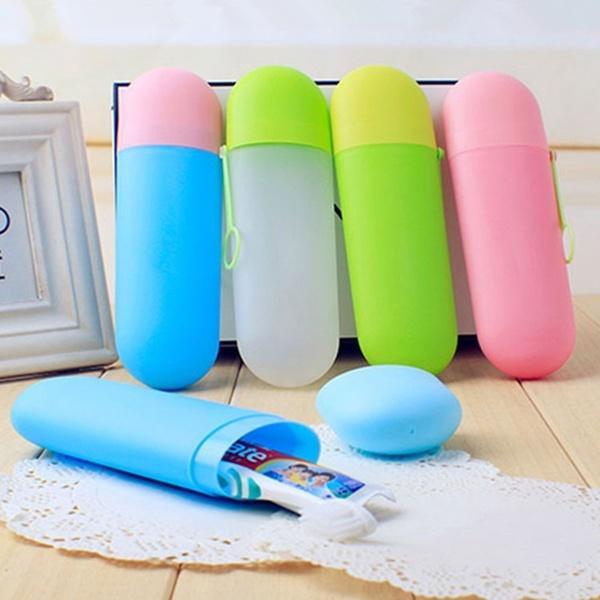 New Fashion Simple jelly plastic toothbrush toothpaste box travPortable Travel Toothpaste Toothbrush Holder Travel toothpaste toothbrush box