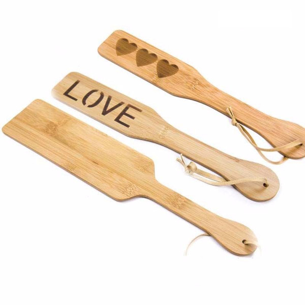 Kinky Polished Wooden Bamboo Bondage Slapper Spanking Stinger Paddle For Fetish Domination Slave Training Sex Game Products