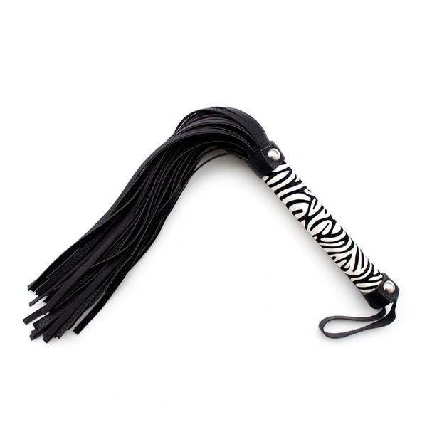 Deluxe handle spanking black&red suede leather flogger,handmade Horse whip,flirting fun sexy leather whip Knout sex toys