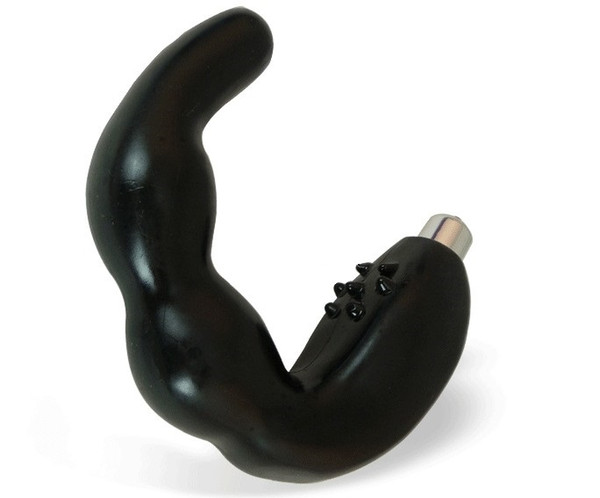 Adult Anal Sex Toys Black Silicone C Ring Vibrating Anal Probe for Prostrate Massage Erection Prolong