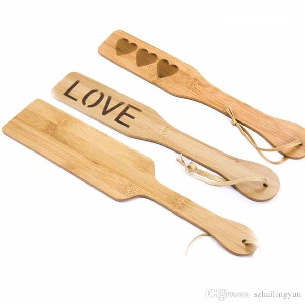 Kinky Polished Wooden Bamboo Bondage Slapper Spanking Stinger Paddle For Fetish Domination Slave Training Sex Game Products.