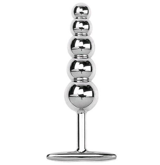 Sex Gay Toy Anal Joystick Stainless Steel Anal Beads Bondage Metal Butt Plug for Medical Themed Game Play Toy