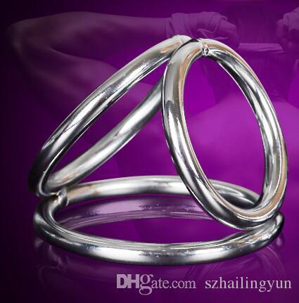 2016 Stainless Steel Time Delay Cock Cage Penis Cock Rings, Male Sex Toys Erotic Audlt Products