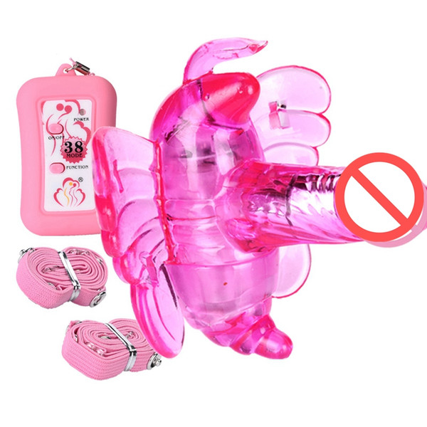 hot female sex toys wearing remote control wireless butterfly massager vibrator 38 modes with belt Adult sex toys free shipping