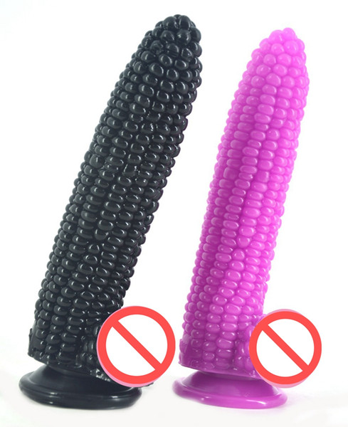 Huge Big Suction Cup Simulation Corn Shape Dildo Female Masturbation Sex Toys Women Anal Penis 3 Colors Simulation Dildo