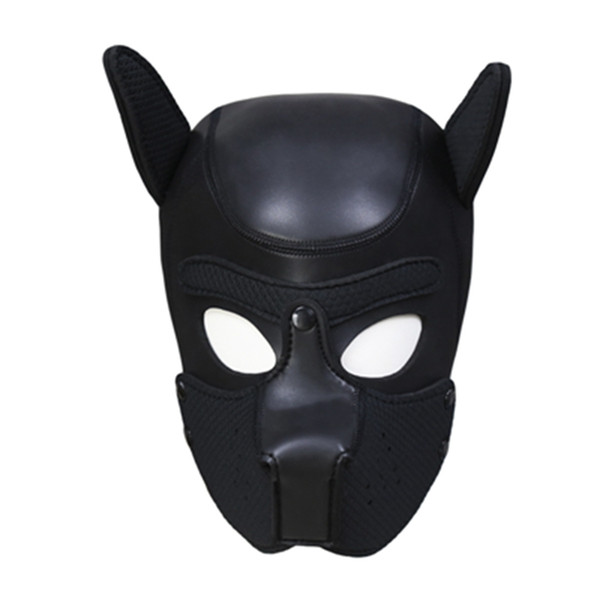 New Dog Head Shape Headgear Mask Bondage Restraint Blind Mask SM Sex Toys For Couple/Women/Men/Gay Headgear BDSM Toys