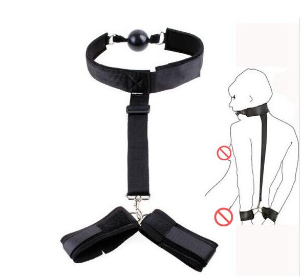 Wholesale harness nylon belt Sex Toys with ball gag SM Appliances for couples gay bdsm bondage erotic toys tools free shipping