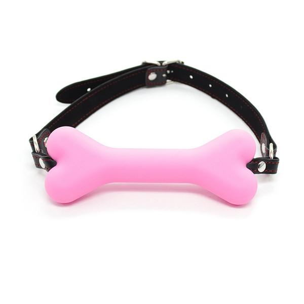 Wholesale BDSM Bondage Toys Erotic Products Silicone Dog Bone Gag Mouth With Buckle Adult Games Sex Slave Bondage Cosplay Toys for Couples