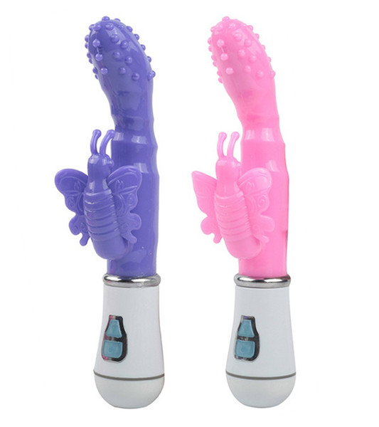 G-Spot Vibrating 10 Speeds Finger Butterfly Vibrator Clitoral Stimulation Waterproof Women AV Sex Product Toys With Retail Box DHL