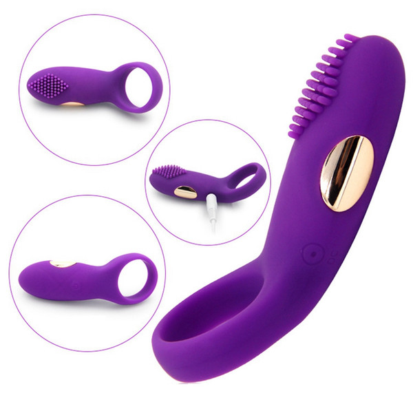 New Arrival Silicone USB Charging Vibrating Penis Cock Ring Sex Toys for Men Masturbator CockRing Delay Ejaculation With Retail Box DHL