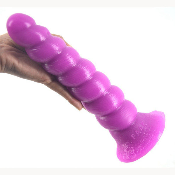 Huge Big Size Suction Cup Simulation Conch Shape Screw Spiral Dildo Female Masturbation Sex Toys Women Butt Anal Plug Penis 3 Colors