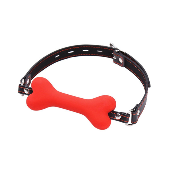 BDSM Bondage Toys Erotic Products Silicone Dog Bone Gag Mouth With Buckle Adult Games Sex Slave Bondage Cosplay Adult Toys for Couples