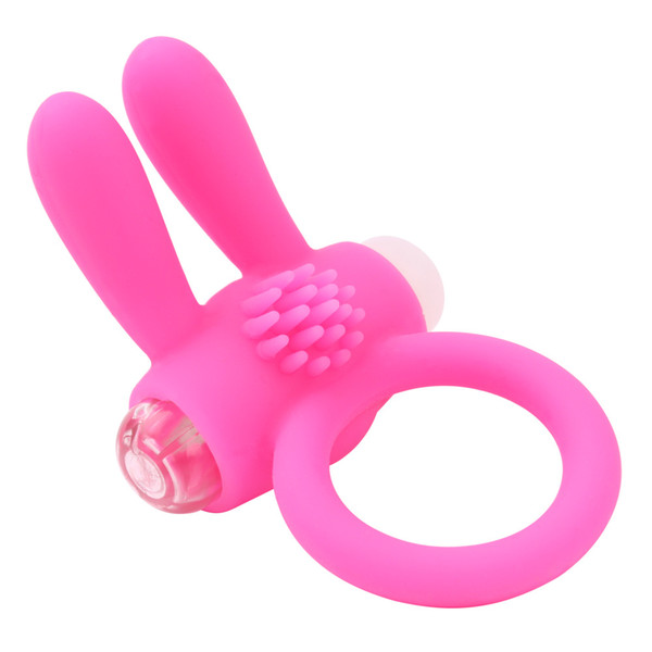 50pcs/set Sex Products Rabbit Penis Rings Sex Toys Animal Rabbit Power Cock Ring Silicone Vibrating Cock Ring Pink Blue For Men