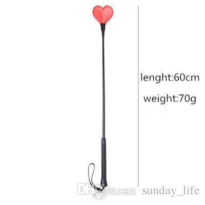 Free shipping!!Genuine leather Red Heart spanking paddle wand rod whip lash strap flog slap flap beat stick SM adult game sex toy for couple