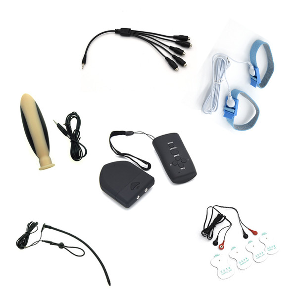 Wireless Remote Control Electro Shock Medical Kits For Man Penis Ring Catheter Sounds Massage Pads Silicone Anal Plug Sex Toys