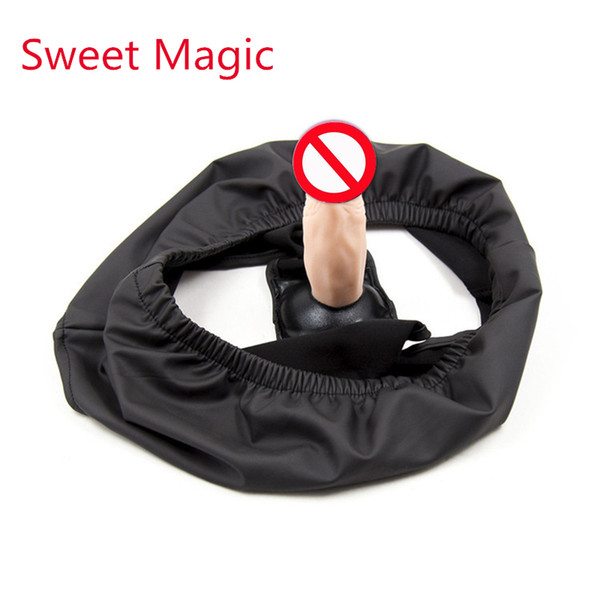 Sweet Magic Female Briefs With Silicone Dildos Vagina Plug Anal Plug Shorts Pants Breeches Adult Masturbation Product Bdsm Sex Toy