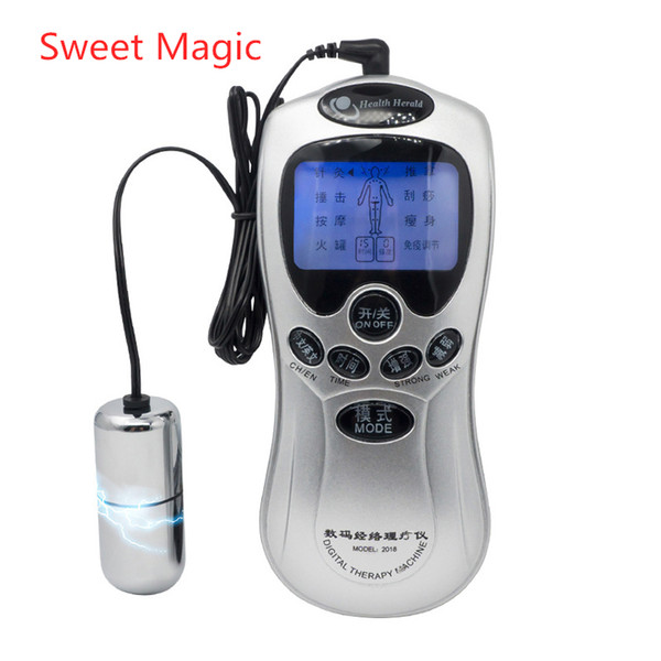 Sweet Magic 1 set Electro Anal Plug Electric Shock Host and Cable Electric Shock Sex Toys Electro Stimulation Sex Toys For Adult Game