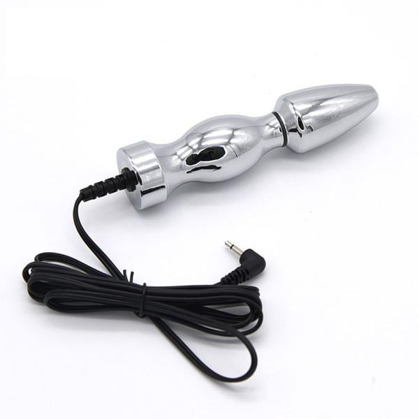 Electro Shock Stainless Steel Sex Anal Plug Electric Metal Butt Plug Dildo Electrical Stimulation Medical Sex Toys Accessory