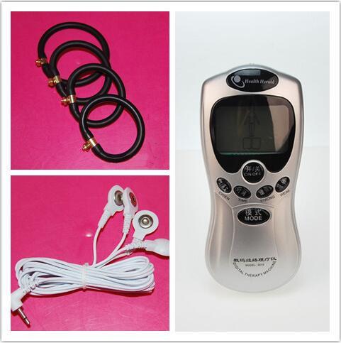 Sweet Magic Electric Shock Kit Penis Ring Electro Shock Cock Ring Penis Expander Enlargement Digital Massage Sex Toys For Man