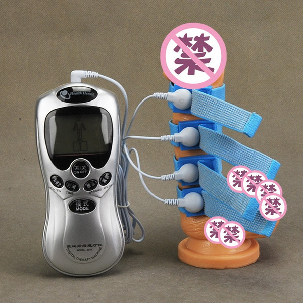 Electric Shock Penis Enlargement Massage Rings Male Electro Penis Cock Rings Enlargers &Pump Kits Medical Sex Products For Men