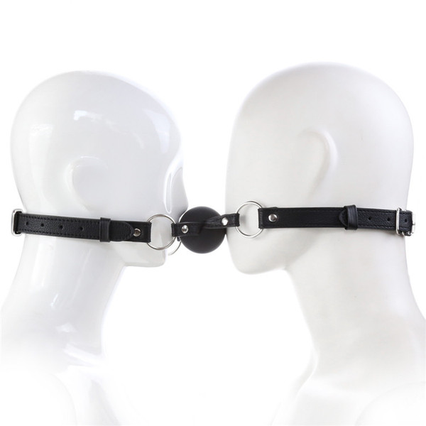 Double Strap Silicone Mouth Gag,Dual Strap Design Ball Gags,BDSM Bondage Restraints Adult Sex Toys for Cosplay