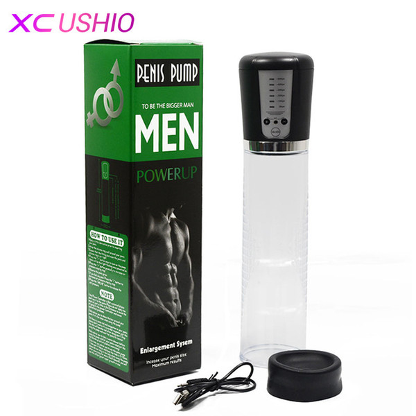 Electric Automatic Penis Pump USB Rechargeable Penis Enlarger Vacuum Pump Powerful Penis Enlargement Extender Sex Toys for Men 0701