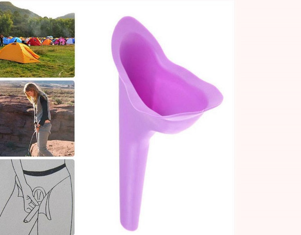 Women Silicone Urinal Outdoor Travel Camping Portable Female Urinal Toilet Soft Silicone Urination Device Stand Up&Pee Toiletry Kits