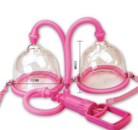 Female Breast Pump Enlargement Enhancement ,enlargerchest breast massager Female Breast by Hand WITH Vibrator and Dong