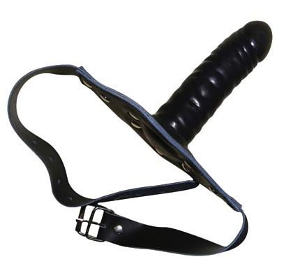 Wholesale-single-Ended Dildo Gag,leather single dong Mouth plug for gay,oral sex leather mouth plug for adult sex game Dildo Harness free sh