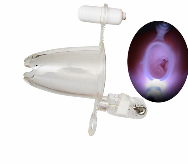 New electric lighting voyeur vaginal diffuser female expansion cervix adult sex toys for women vaginal dilator