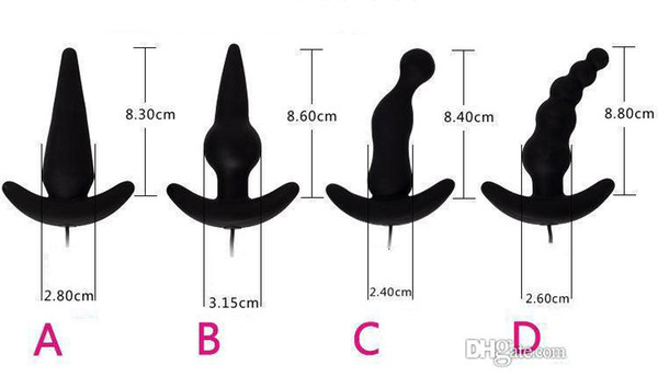 Aphrodisia Waterproof Vibrating Butt Plug, Black Color 10 Mode Silicone Anal Vibrator for Male & Female anal sex toys