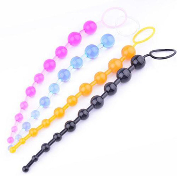 10balls Adult Butt Sex Plug Toy Anal Beads Dildo Toy Unisex Skin Feeling Sex Products Anal Toys