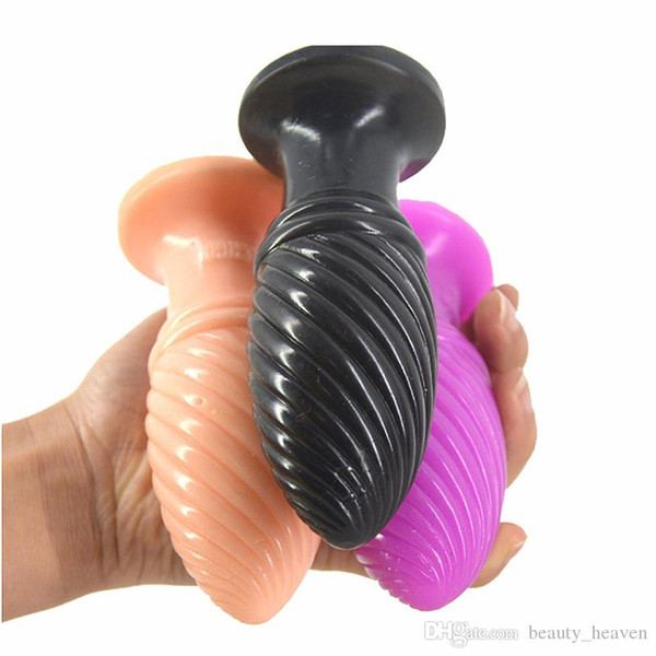 Anal Dildo With Suction Cup Screw Thread Butt Plug Pussy Stimulate Sex Toy For Woman Erotic Fetish