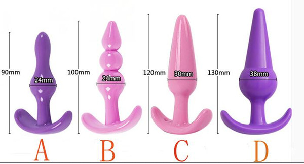 4pcs/set Silicone Anal Toys Butt Plugs Anal Dildo Sex Toys products anal for Women and Men butt plug Gay Sex Toy