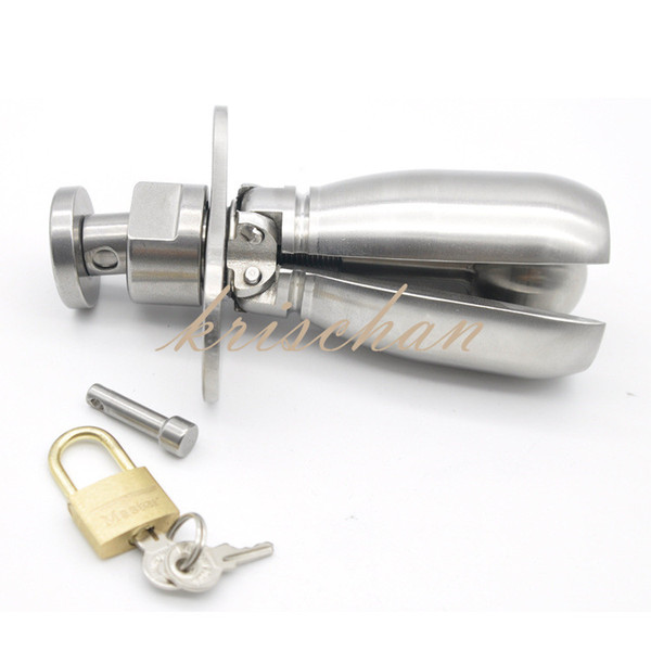 Metal Openable Anal Plugs Heavy Anus Beads Lock with Handles Anal Sex Toy Adult Game Chastity Device,Virginity Lock A174