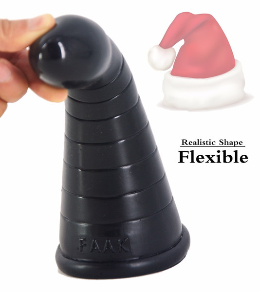 Big Anal Plug Christmas Hat Large Dildo G Spot Stimulator Butt Plug Adult Sex Toys For Women Men Masturbator