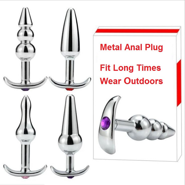 New Metal Stainless Steel Anal Plug Anus Beads Expander Stimulator Butt Plug Dilator Dildos Adult Masturbation Sex Toy For Couples Men Women